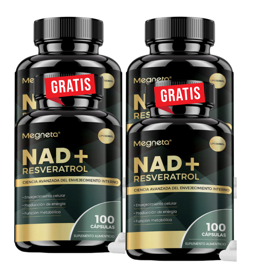 NAD+ Resveratrol 1200 mg | Hecho en EE. UU. | – Antienvejecimiento, Energía y Concentración