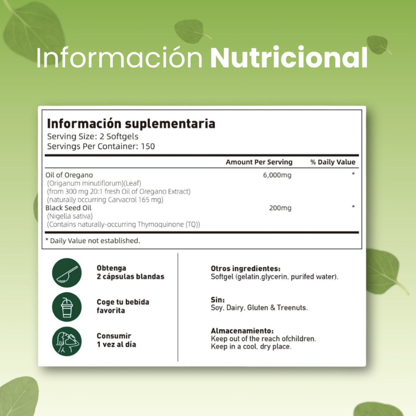 Aceite de Oregano | Recupera Tu Bienestar Digestivo, Desinflama tu Panza y Obtén tu Energía Diaria De Forma Natural Desde el Primer Día