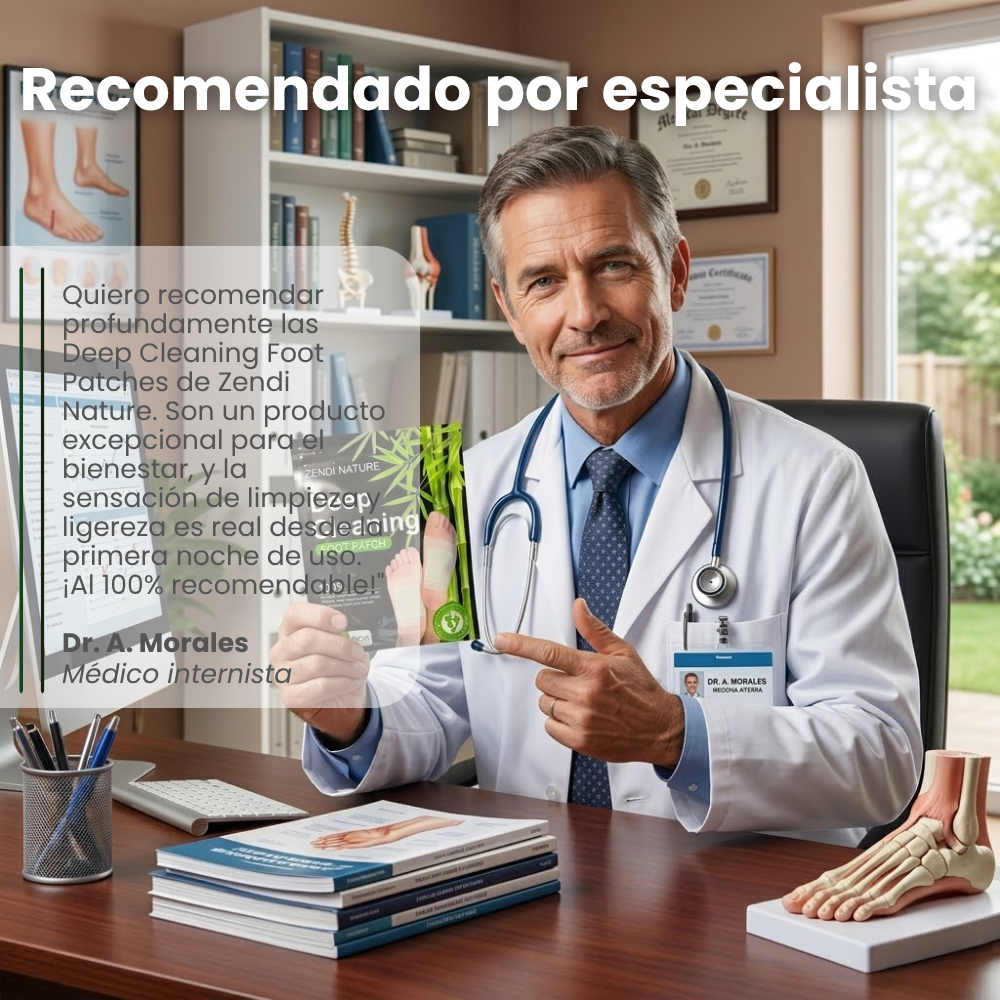 Tienda Oficial | Parches de Descanso Profundo para Pies × Tecnología Natural Activa (Úsalos cada noche, siente tu cuerpo más ligero en días) 🌙 Ideal para cansancio, pesadez en pies y dificultad para desconectar