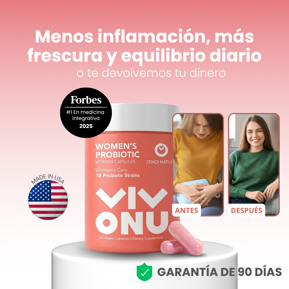 Cápsulas Probióticas para la Mujer | Control del Olor con Extracto de Arándano Rojo | Fórmula para el Equilibrio del pH y el Bienestar Femenino