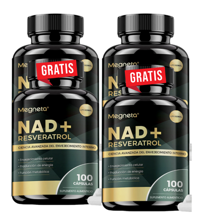 NAD+ Resveratrol 1200 mg | Hecho en EE. UU. | – Antienvejecimiento, Energía y Concentración