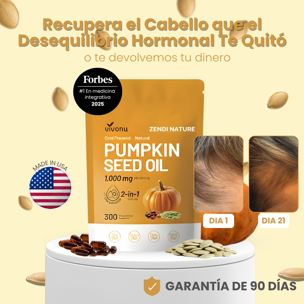 Tienda Oficial | FEMINU® por Zendi Nature • Aceite Natural de Semilla de Calabaza + Palmito para Mujer •