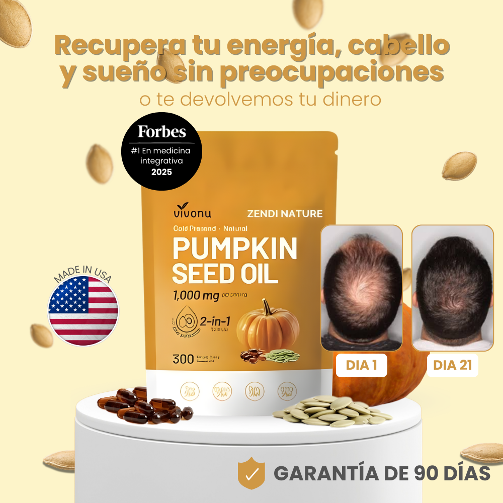Tienda Oficial | VIVONU® Fórmula Masculina Avanzada · Semilla de Calabaza + Palmito  (Apoyo diario, cambios en 21 días) 👨‍⚕️ Para hombres con interrupciones nocturnas, molestias urinarias y bajo descanso
