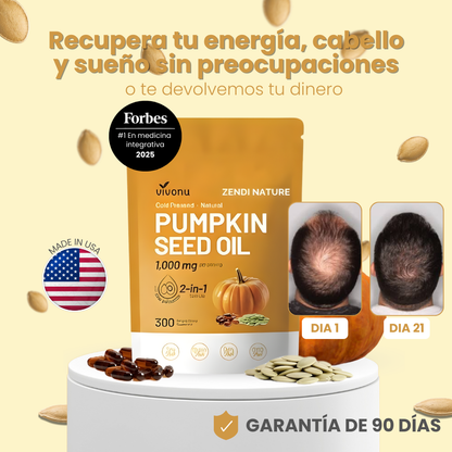 Tienda Oficial | VIVONU® Fórmula Masculina Avanzada · Semilla de Calabaza + Palmito  (Apoyo diario, cambios en 21 días) 👨‍⚕️ Para hombres con interrupciones nocturnas, molestias urinarias y bajo descanso