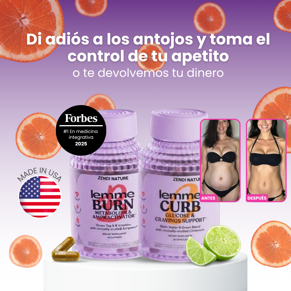Lemme Burn y Lemme Curb de Zendi Nature™ | Empieza hoy a transformar tu peso con un enfoque más simple, equilibrado y sostenible