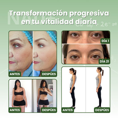 Tienda Oficial | 𝙉𝘼𝘿+® 𝙍𝙚𝙨𝙫𝙚𝙧𝙖𝙩𝙧𝙤𝙡 × 𝙌𝙪𝙚𝙧𝙘𝙚𝙩𝙞𝙣𝙖 𝟯-𝗲𝗻-𝟭 𝘼𝙙𝙫𝙖𝙣𝙘𝙚𝙙 𝘾𝙚𝙡𝙡 𝗦𝘂𝗽𝗽𝗼𝗿𝘁👨‍⚕️ Para metabolismo lento, estrés oxidativo, fatiga, envejecimiento celular y bajo rendimiento