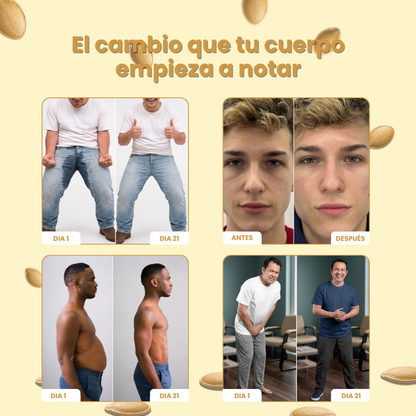 Tienda Oficial | VIVONU® Semilla de Calabaza + Palmito 1000 mg · Fórmula Avanzada de Bienestar Masculino  (Uso diario, cambios progresivos en 7 días) 👨‍⚕️ Apoya salud urinaria, descanso nocturno y vitalidad masculina
