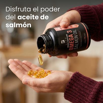 B Life Omega 3 Aceite Puro De Salmón | 90 Cápsulas | Máxima concentración de EPA y DHA | Omega 3 Salmon Oil.