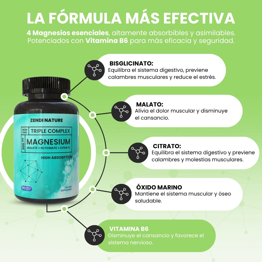 MAGNESIUM® TRIPLE COMPLEX - Salud y energía desde la primer semana