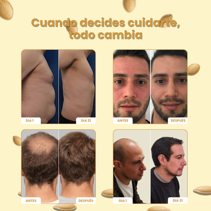 Tienda Oficial | VIVONU® Fórmula Masculina Avanzada · Semilla de Calabaza + Palmito  (Apoyo diario, cambios en 21 días) 👨‍⚕️ Para hombres con interrupciones nocturnas, molestias urinarias y bajo descanso