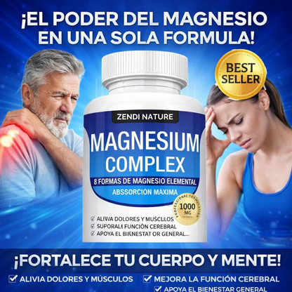 Complejo de Magnesio- optimiza tu rendimiento físico y mental y relaja tus músculos