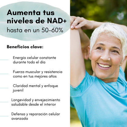 NAD+ QUERCETINA Y RESVERATROL | Restaura tu energía celular, detén el envejecimiento y recupera la vitalidad de tus 30s