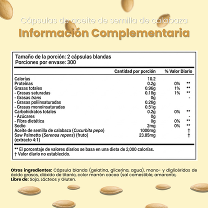 Tienda Oficial | VIVONU® Fórmula Masculina Avanzada · Semilla de Calabaza + Palmito  (Apoyo diario, cambios en 21 días) 👨‍⚕️ Para hombres con interrupciones nocturnas, molestias urinarias y bajo descanso