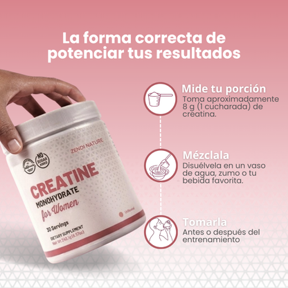 Old School® Monohidrato de creatina para mujeres 2x1!