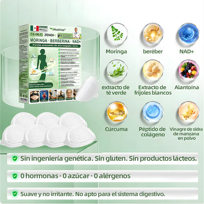 Tienda Oficial | 𝐻𝑒𝑎𝑙𝑟𝑖𝑧𝑒® 𝑴𝒐𝒓𝒊𝒏𝒈𝗮 · 𝐁𝐞𝐫𝐛𝐞𝐫𝐢𝐧𝐞 × 𝙉𝘼𝐃+ 𝟏2-en-1 𝗔𝗱𝘃𝗮𝗻𝗰𝗲𝗱 𝙉𝙖𝙣𝙤 𝙈𝙞𝙘𝙧𝙤𝙣𝙚𝙚𝐝𝐥𝐞 𝐏𝐚𝑡𝑐𝚑 🇲🇽 (Solo una vez al día, cambios visibles en 7 días) 👨‍⚕️ Para obesidad, piel flácida, diabetes, apnea del sueño, problemas articulares y más💝