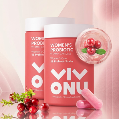 Cápsulas Probióticas para la Mujer | Control del Olor con Extracto de Arándano Rojo | Fórmula para el Equilibrio del pH y el Bienestar Femenino