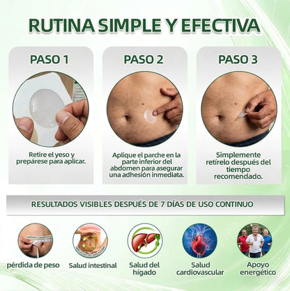 Tienda Oficial | Healrize® 2026 Parche Reductor Masculino 12-en-1 con Moringa · Berberina × NAD+ 🇲🇽 (Reduce Panza y Reactiva tu Energía · Cambios visibles en 7 días)