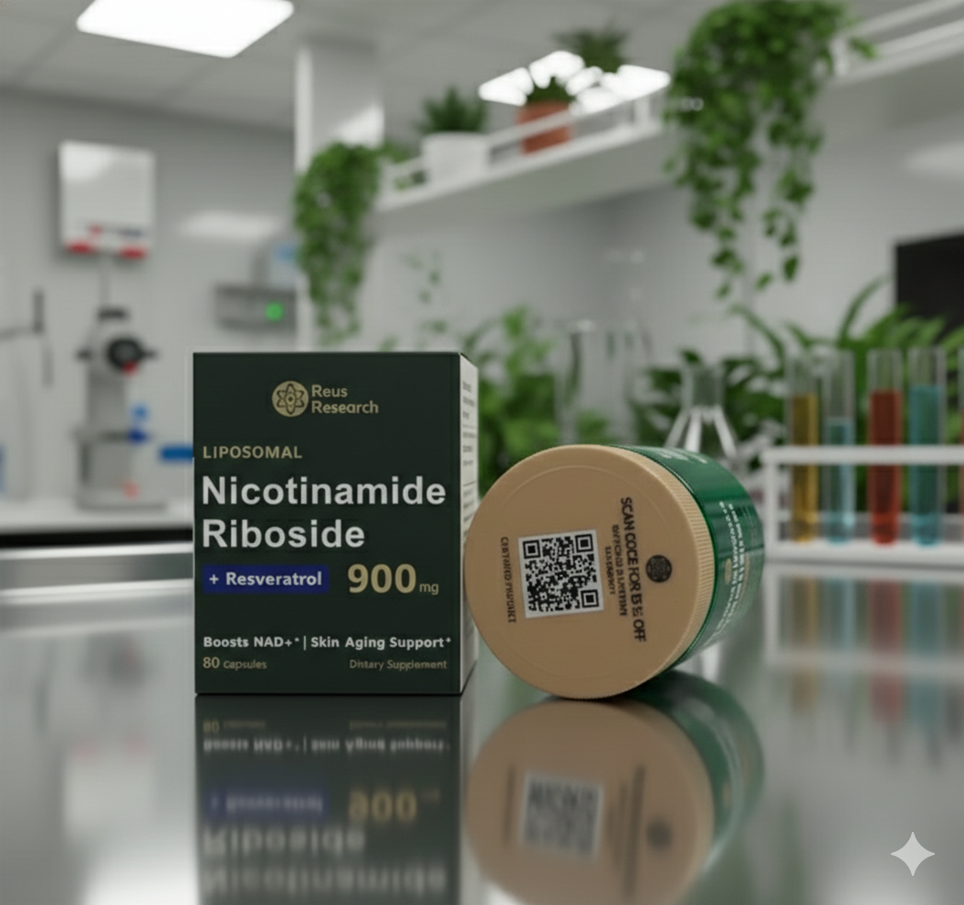 NAD+ RESVERATROL 900mg | Recupera la energía de tus 30s y detén el envejecimiento celular desde el primer dia