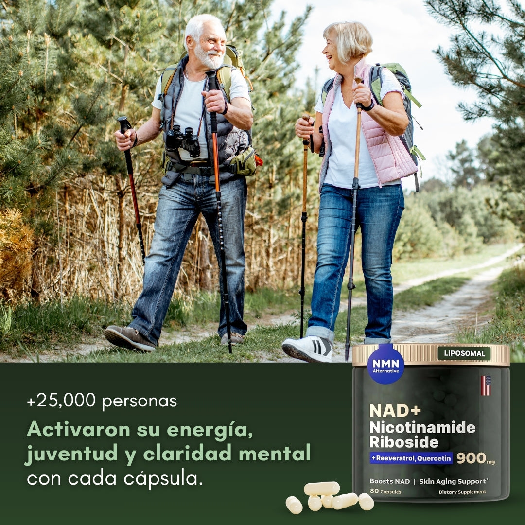 NAD+ RESVERATROL | Restaura tu energía celular, detén el envejecimiento y recupera la vitalidad de tus 30s