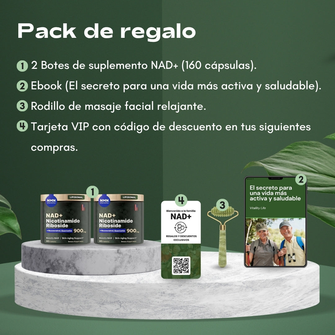 NAD+ RESVERATROL | Restaura tu energía celular, detén el envejecimiento y recupera la vitalidad de tus 30s