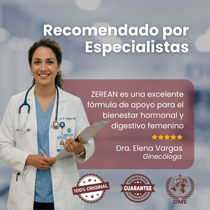 ZEREAN BALANCE™ | Fórmula Sinbiótica + Hongos Funcionales 3-en-1 para Equilibrio Hormonal y Menopausia