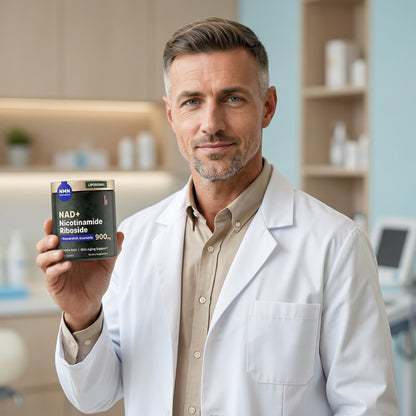 NAD+ RESVERATROL 900mg | Recupera la energía de tus 30s y detén el envejecimiento celular desde el primer dia